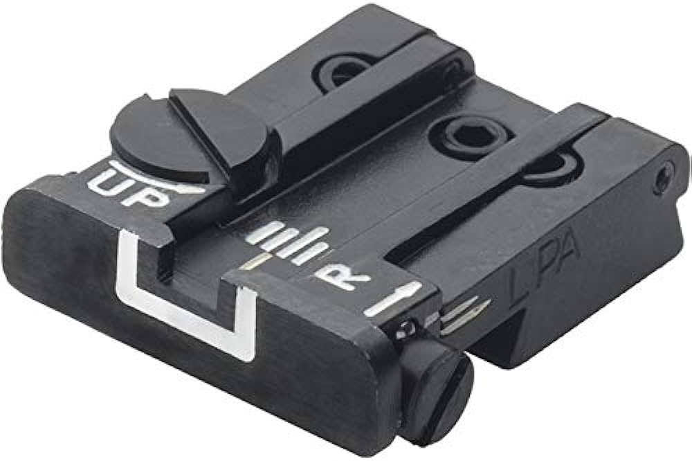LPA TPU Adjustable Rear Sight for Ruger .22 Long Rifle